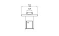 Gin 90 (Bar) 壁炉家具 - Technical Drawing / Side by EcoSmart Fire