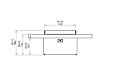 Gin 90 (Dining) 壁炉家具 - Technical Drawing / Front by EcoSmart Fire