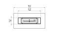 Gin 90 (Bar) 壁炉家具 - Technical Drawing / Top by EcoSmart Fire