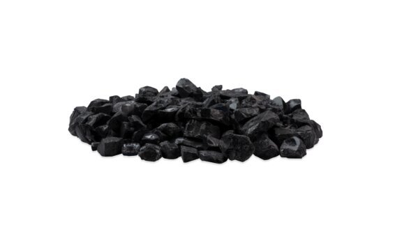 Black Glass Charcoal 装饰鹅卵石 - Black by EcoSmart Fire