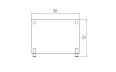 Plasma Fire Screen 壁炉屏 - Technical Drawing / Front by EcoSmart Fire
