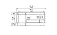Flex 60DB.BX1 Double Sided - Technical Drawing / Front by EcoSmart Fire