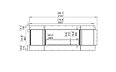 Flex 78LC.BX2 Left Corner - Technical Drawing / Front by EcoSmart Fire
