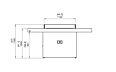 Gin 90 (Bar) 壁炉家具 - Technical Drawing / Front by EcoSmart Fire