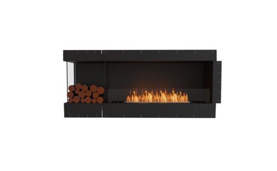 Flex 68LC.BXL Left Corner - Ethanol / Black / Uninstalled view - Logs not included by EcoSmart Fire